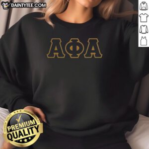 Alt Text: Awesome Philip Banks Alpha Phi Alpha sweatshirt featuring bold letters and stylish design, perfect for fraternity pride.
