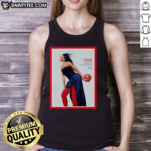 Awesome WNBA Aja Wilson is Times Athlete of the Year tank top featuring bold graphics celebrating her achievement.