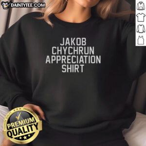 Awesome Washington Capitals ice hockey sweatshirt featuring Jakob Chychrun appreciation design, perfect for fans.