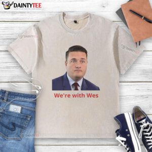 Awesome Wes Streeting wearing a washed t-shirt, showcasing a casual style and vibrant personality.