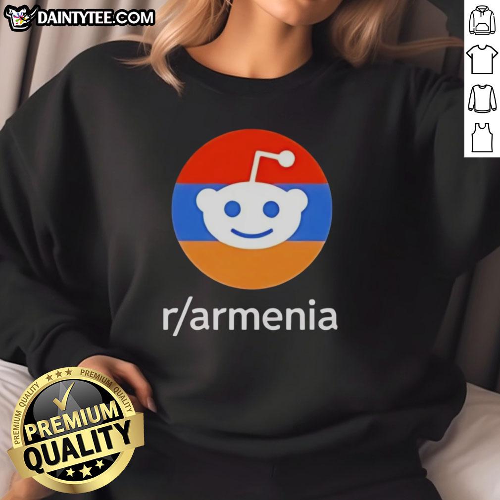 Funny Almost 150 Armenian Sweatshirt featuring humorous text design and vibrant colors, perfect for Armenian pride.
