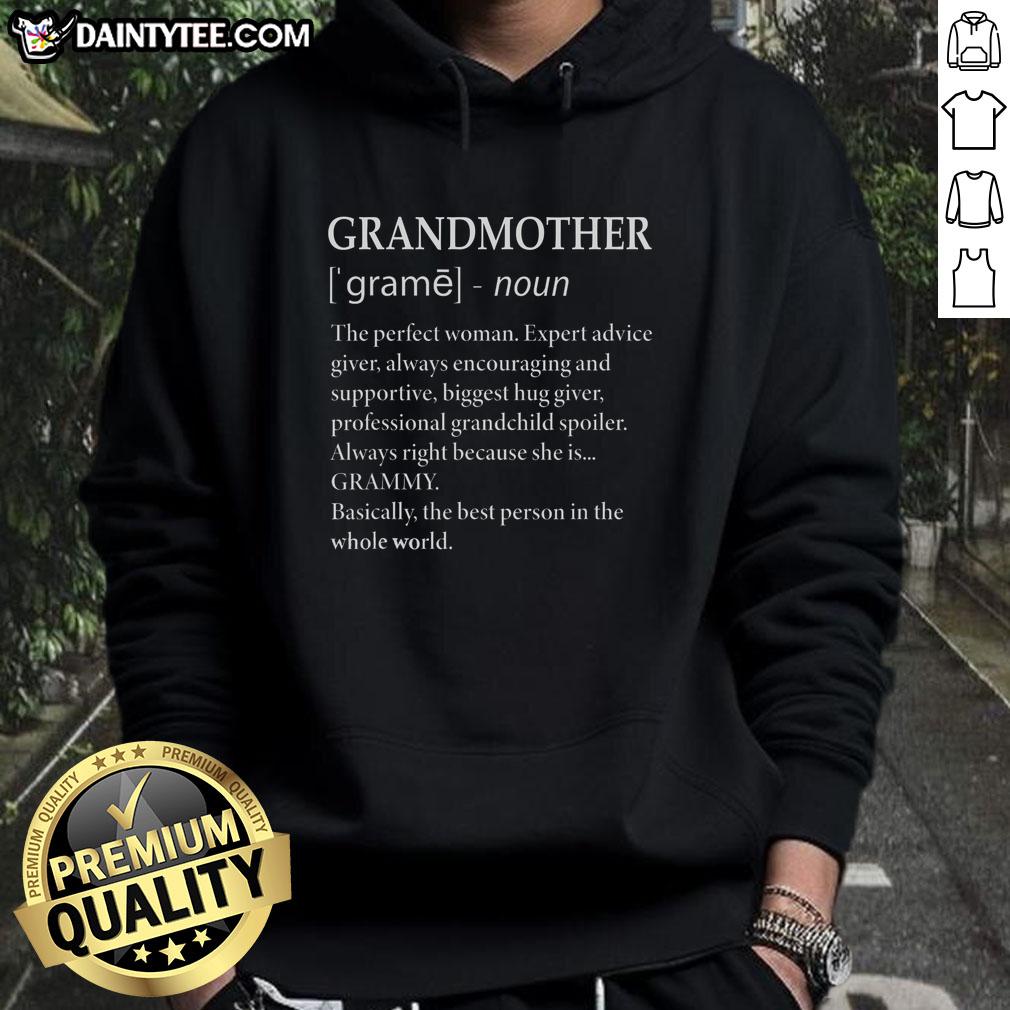 Funny grandmother definition design on a cozy grandma hoodie, perfect gift for grandmas with a sense of humor.