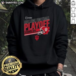 Alt Text: Funny Indiana Hoosiers Football 2025-26 CFB Playoff Stripe Hoodie featuring vibrant colors and playful design.