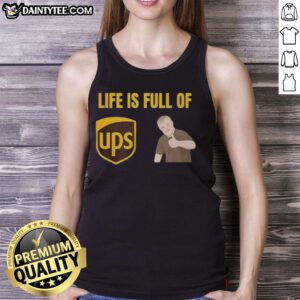 Funny Life is Full of Ups and Downs Tank Top featuring a humorous graphic design on a casual sleeveless shirt.