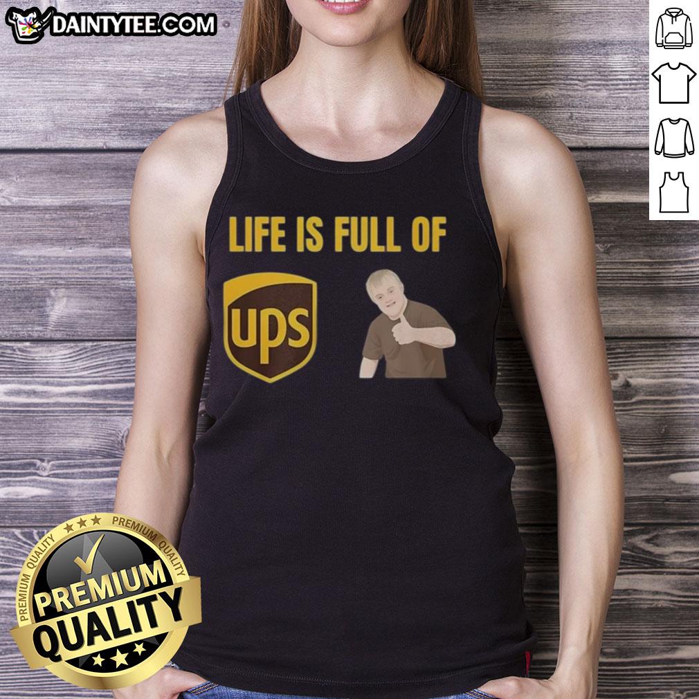 Funny Life is Full of Ups and Downs Tank Top featuring a humorous graphic design on a casual sleeveless shirt.