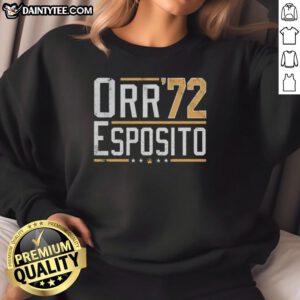 Funny Orr Esposito 72 Sweatshirt featuring a humorous design, perfect for casual wear and fans of quirky apparel.