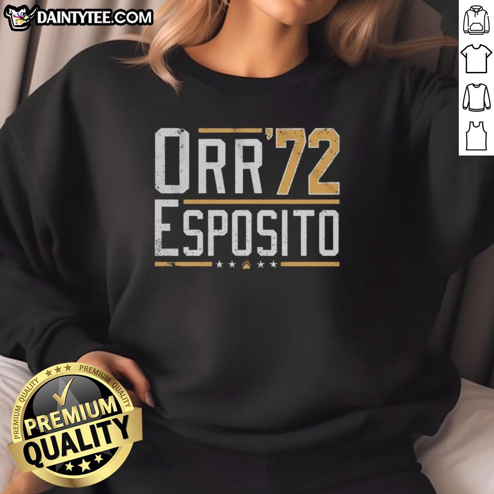 Funny Orr Esposito 72 Sweatshirt featuring a humorous design, perfect for casual wear and fans of quirky apparel.