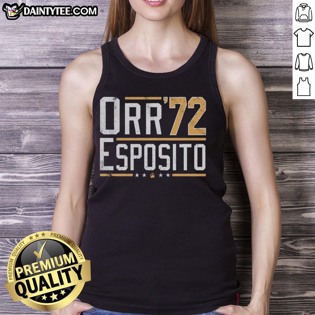 Alt Text: Funny Orr Esposito 72 tank top featuring a playful design, perfect for casual summer wear.