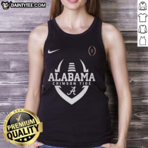 Alabama Crimson Tide College Football Playoff 2026 logo tank top featuring bold design and team colors.