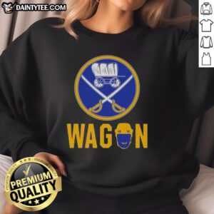 Good Buffalo Sabres Wagon Logo Sweatshirt featuring a bold team logo on a cozy fabric, perfect for fans and chilly days.