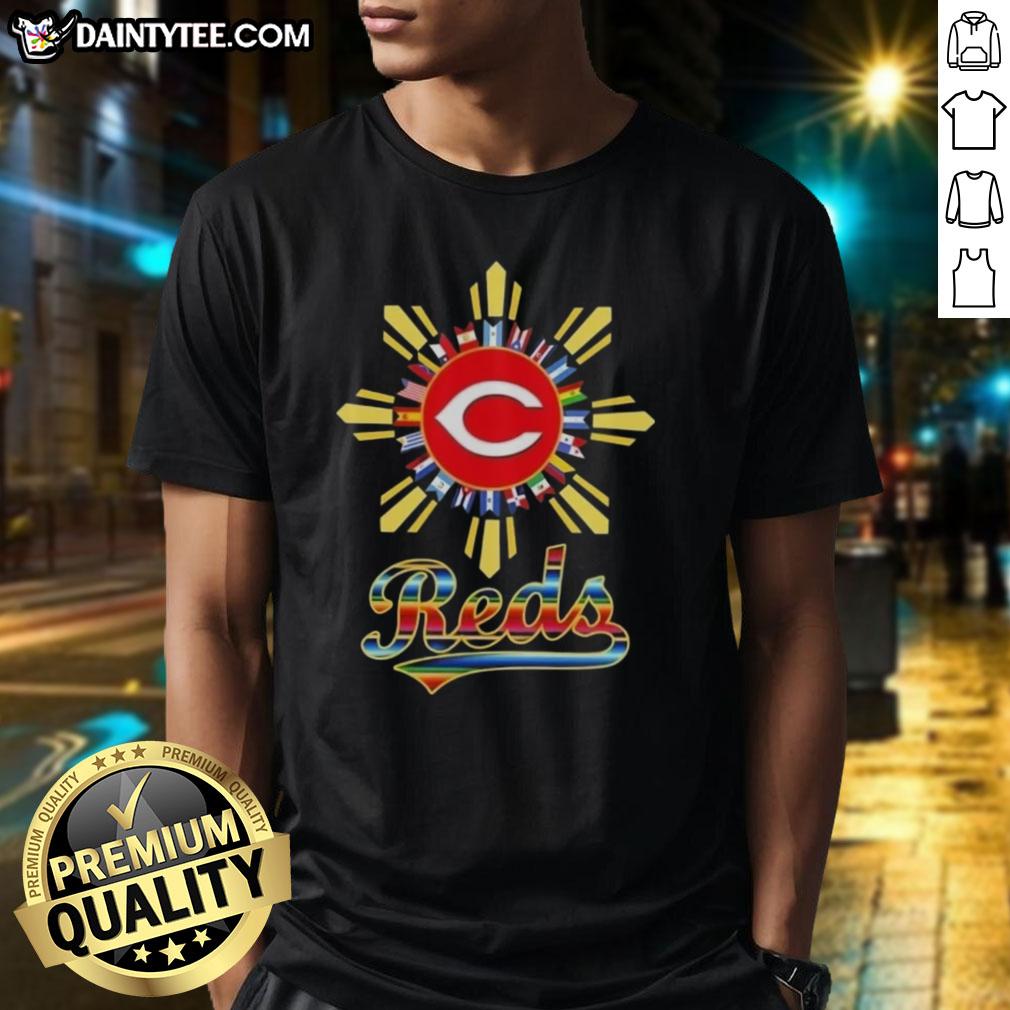 Good Cincinnati Reds X Hispanic T-Shirt featuring vibrant design celebrating baseball and Hispanic heritage.