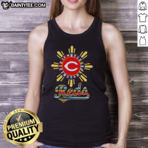 Good Cincinnati Reds X Hispanic tank top featuring vibrant graphics and a stylish design for baseball fans.