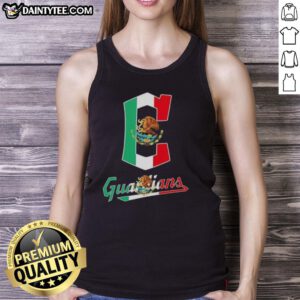 Good Cleveland Guardians baseball tank top featuring a vibrant Mexican flag design for fans and summer wear.