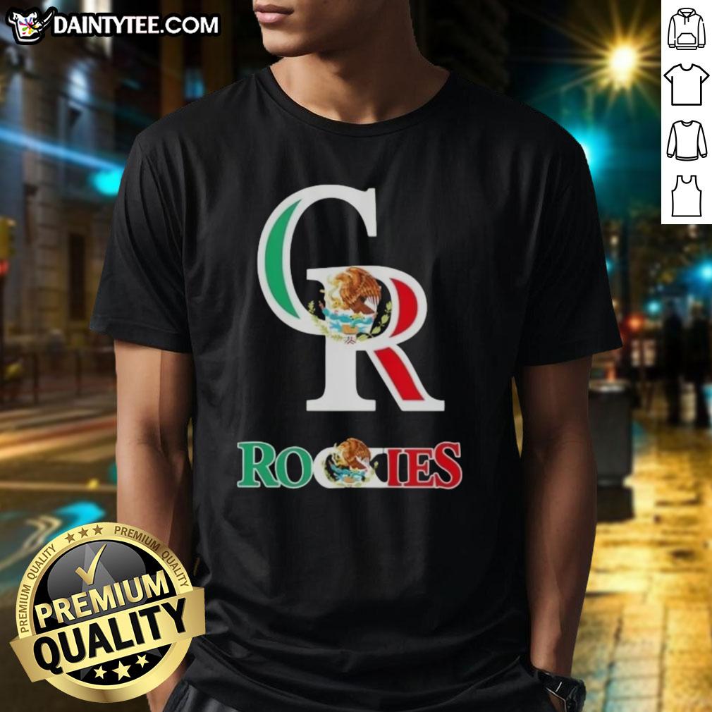 Good Colorado Rockies Baseball X Mexican Flag T-Shirt featuring vibrant graphics and team colors, perfect for fans.