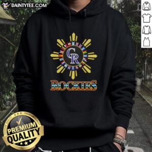 Good Colorado Rockies X Hispanic hoodie featuring vibrant design and comfortable fit, perfect for fans and style enthusiasts.