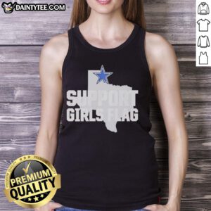 Good Dallas Cowboys Support Girls Flag Tank Top featuring a stylish design perfect for female fans of the Cowboys.