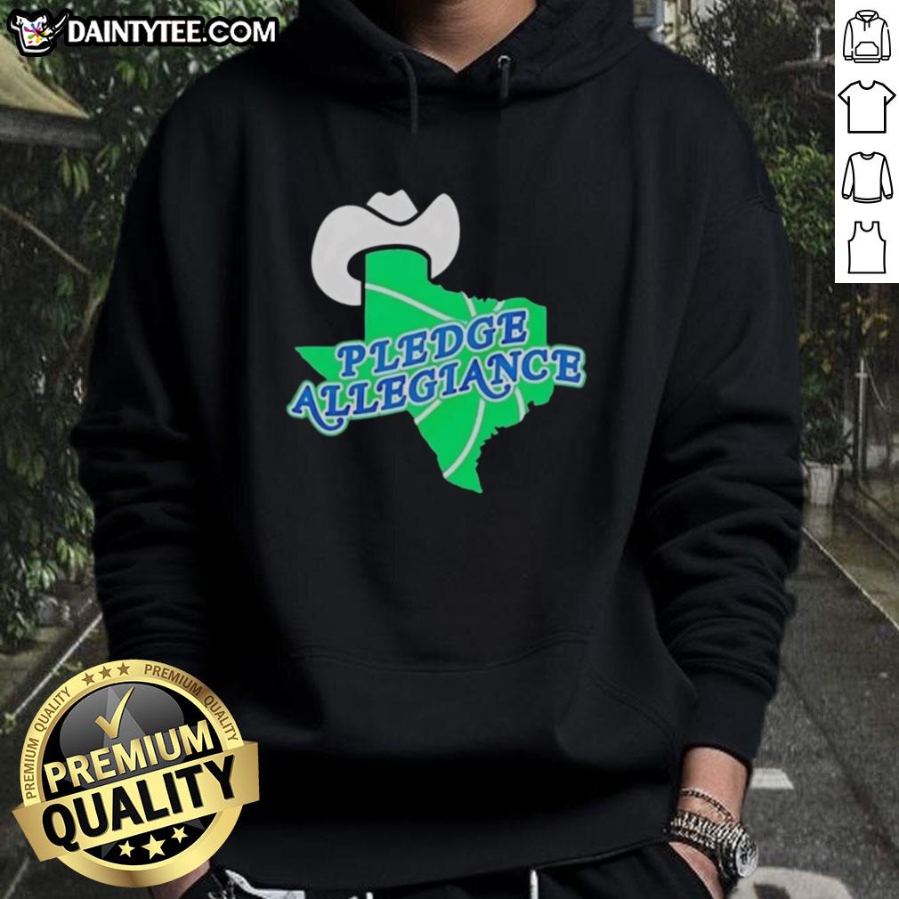 Good Dallas Mavericks Pledge Allegiance Hoodie featuring team colors and logo, perfect for fans showing support.