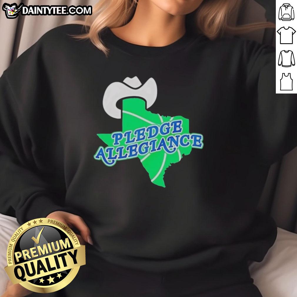 Good Dallas Mavericks Pledge Allegiance Sweatshirt featuring team colors and logo, perfect for fans and casual wear.