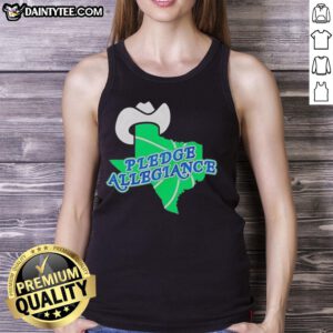Good Dallas Mavericks Pledge Allegiance tank top featuring team colors and logo, perfect for fans and summer wear.