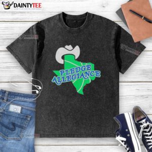 Good Dallas Mavericks Pledge Allegiance washed t-shirt featuring team colors and logo, perfect for fans and casual wear.