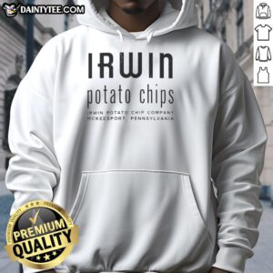 Good Irwin Potato Chips hoodie featuring a vibrant design, perfect for snack lovers and casual wear enthusiasts.