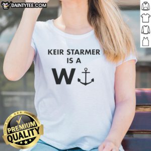Good Keir Starmer is a W Anchor ladies tee featuring a stylish design perfect for fans of the Labour leader.