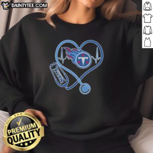 Good Love Tennessee Titans Stethoscope Headphones Fans Sweatshirt for dedicated NFL supporters and stylish game day wear.