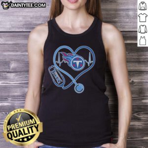 Good Love Tennessee Titans stethoscope headphones fans tank top featuring team colors and logo for passionate supporters.