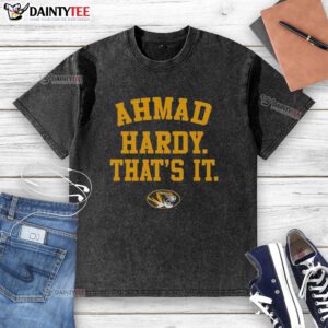 Good Mizzou Tigers Ahmad Hardy That's It Washed T-Shirt featuring bold graphics and a comfortable fit for fans.