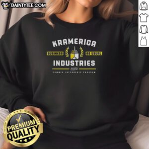 Good Seinfeld Kramerica Industries Business As Usual Summer Internship Program sweatshirt in vibrant colors.