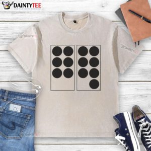 Good Six Seven Dots Washed T-Shirt in soft cotton with a relaxed fit, featuring a trendy dotted design for casual wear.