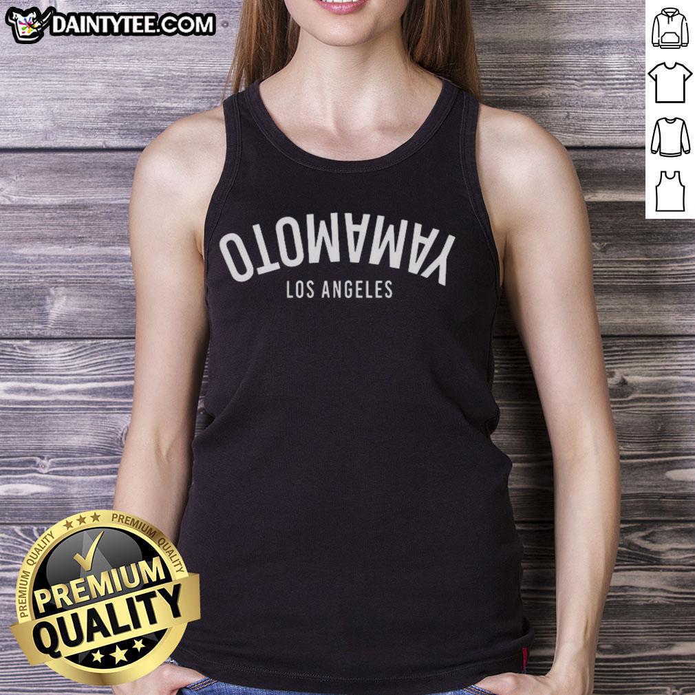 Good Yoshinobu Yamamoto Los Angeles tank top featuring vibrant design and stylish fit for casual summer wear.