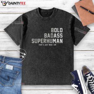 Alt Text: Happy old man wearing a gag gift t-shirt for Father's Day or birthday, celebrating dad's special day with a smile.