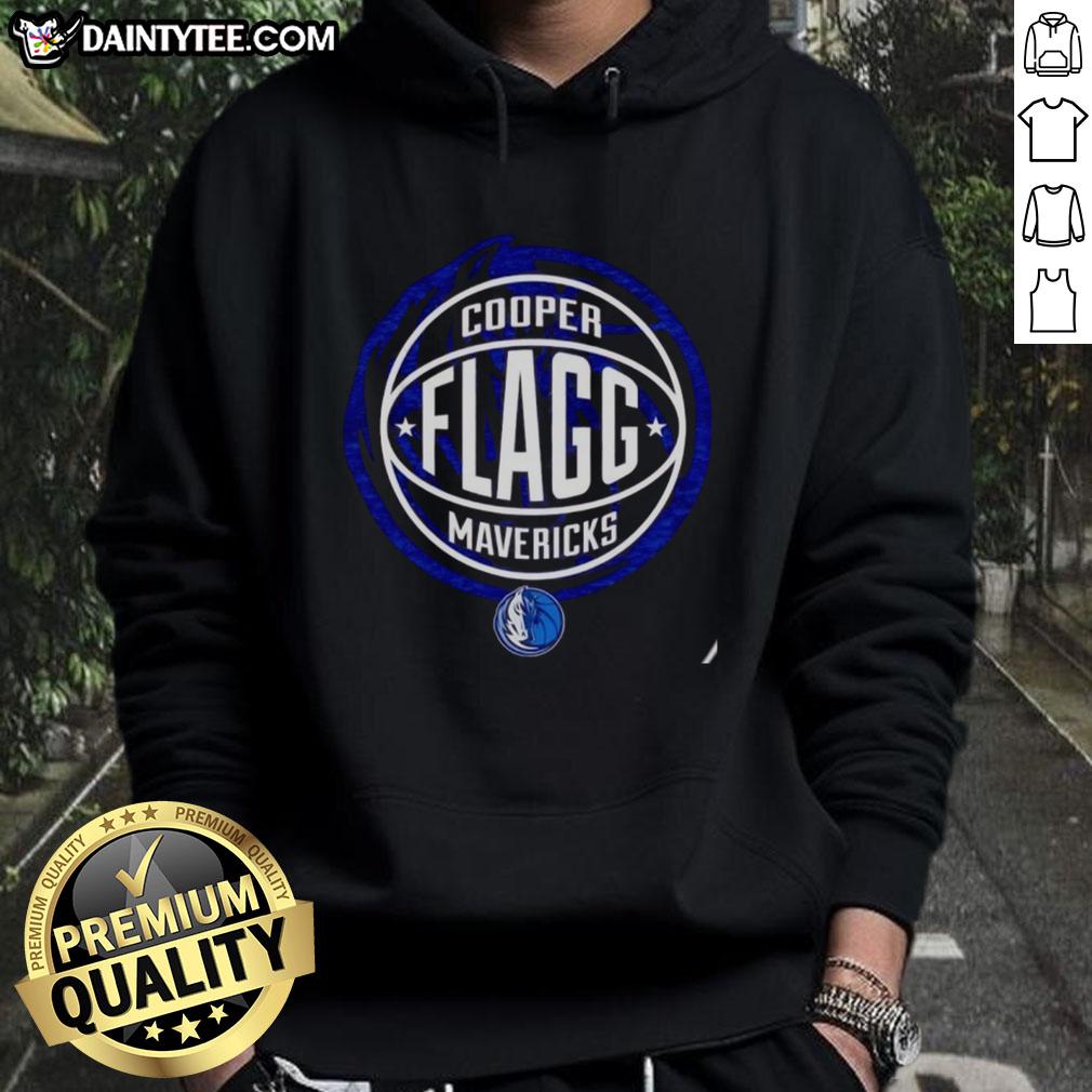 Hot Cooper Flagg Dallas Mavericks basketball logo hoodie, perfect for fans showcasing team spirit and style.