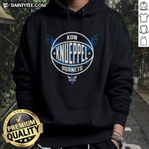 Hot Kon Knueppel Charlotte Hornets basketball logo hoodie in vibrant colors, perfect for fans and casual wear.