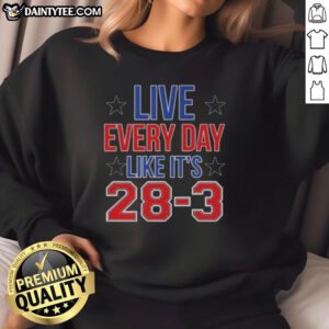 Hot Live Everyday Like It's 28/3 High Quality Sweatshirt in vibrant colors, perfect for casual wear and style.