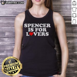 Stylish Hot Spencer Is For Lovers Tank Top featuring a trendy design, perfect for summer outings and casual wear.