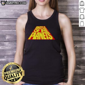 Stylish Nice Battle Of The Planets tank top featuring iconic characters and vibrant colors, perfect for fans of the series.