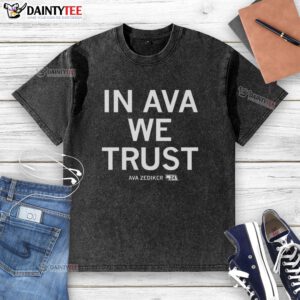 Nice Creighton Bluejays basketball t-shirt featuring 'In Ava Zediker We Trust' design, perfect for fans and supporters.
