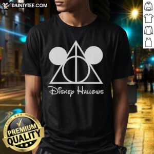 Nice Disney Hallows Mickey Mouse X Deathly Hallows T-Shirt featuring iconic designs for fans of both franchises.