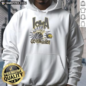 Nice Iowa Hawkeyes Go Hawks Slam Hoodie in black, showcasing team spirit and style for fans and athletes alike.