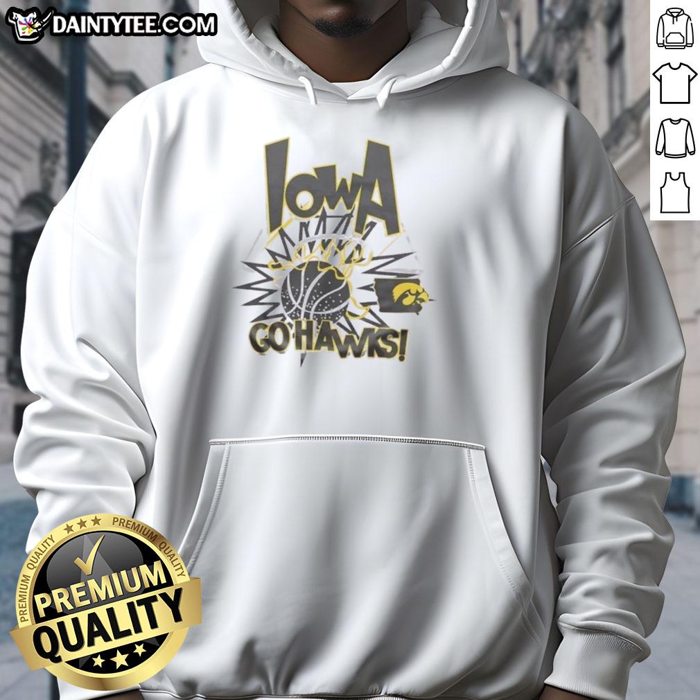 Nice Iowa Hawkeyes Go Hawks Slam Hoodie in black, showcasing team spirit and style for fans and athletes alike.