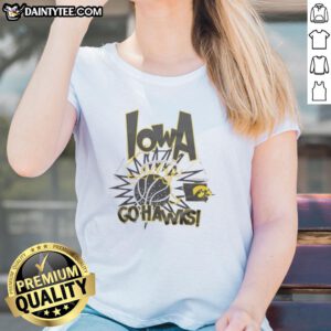 Nice Iowa Hawkeyes Go Hawks Slam Ladies Tee featuring team colors and logo for stylish game day apparel.