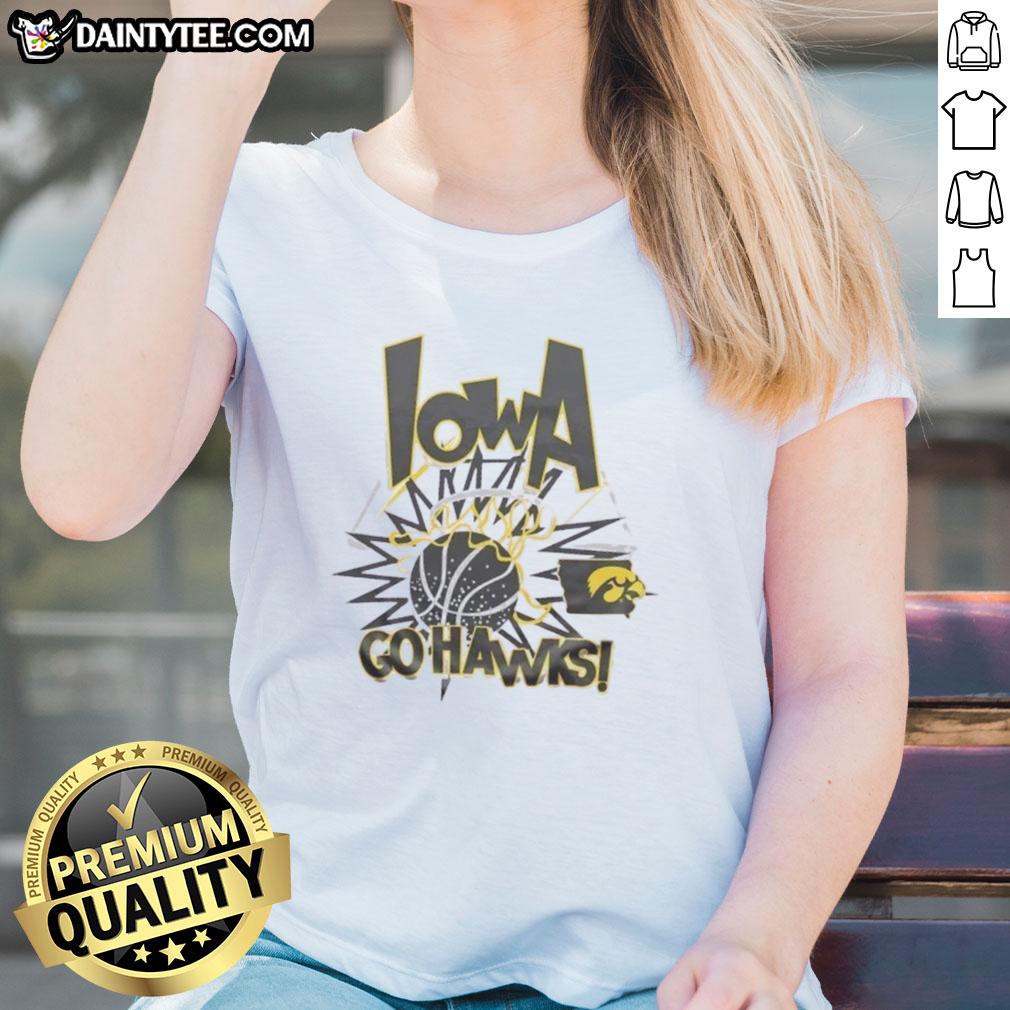 Nice Iowa Hawkeyes Go Hawks Slam Ladies Tee featuring team colors and logo for stylish game day apparel.
