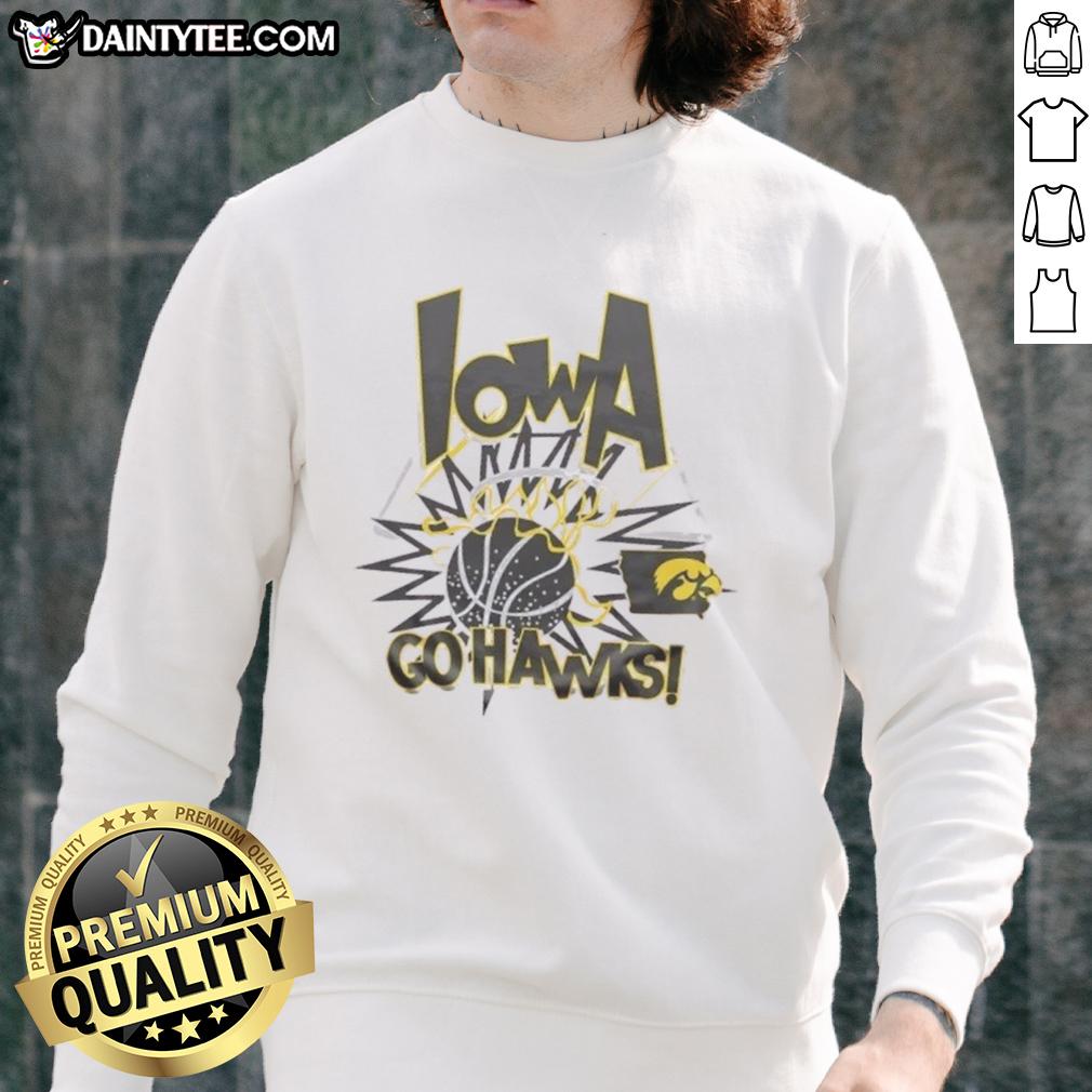 Nice Iowa Hawkeyes Go Hawks Slam Sweatshirt featuring bold team colors and logo, perfect for game day apparel.