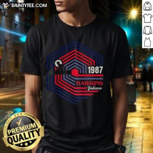 Nice Stranger Things Hawkins Indiana 1987 Demogorgon logo T-shirt featuring a vibrant design inspired by the iconic series.