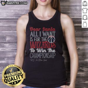 Nice Washington Wizards All I Want For Christmas tank top featuring team colors and festive design for fans.