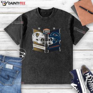 Florida International vs UTSA Roadrunners 2025 Servpro First Responder Bowl helmet graphic on a washed t-shirt.