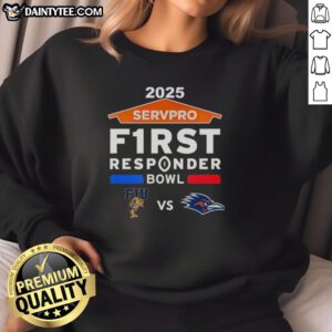 Official Florida International vs UTSA Roadrunners 2025 Servpro First Responder Bowl Matchup Sweatshirt design