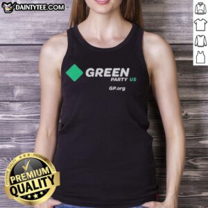 Alt Text: Official Green Party US tank top featuring bold logo and eco-friendly design, perfect for activism and casual wear.